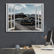 My Bugatti Fly & Ride Magic Windows Framed Poster - Planet Wall Art