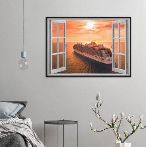 My Cruise Getaway Magic Windows Framed Poster - Planet Wall Art