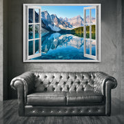 My Winter Alps Magic Windows Framed Poster - Planet Wall Art