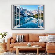 My Winter Alps Magic Windows Framed Poster - Planet Wall Art