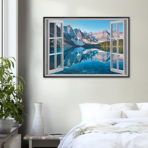 My Winter Alps Magic Windows Framed Poster - Planet Wall Art