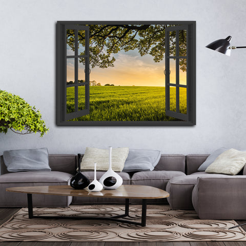 My Peaceful Prairie Magic Windows Framed Poster - Planet Wall Art