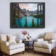 My Mountain Lake Magic Windows Framed Poster - Planet Wall Art