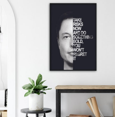 Bold Elon Premium Matte Paper Motivational Poster