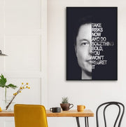 Bold Elon Motivational Framed Poster - Planet Wall Art