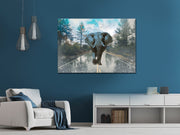 Mountain Elephant Framed Poster - Planet Wall Art