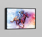 Watercolor Polo Framed Poster - Planet Wall Art