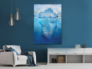 Success Iceberg Motivational Framed Poster - Planet Wall Art