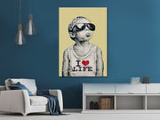 Boy Loves Life Pop Art Framed Poster - Planet Wall Art