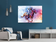 Watercolor Polo Framed Poster - Planet Wall Art