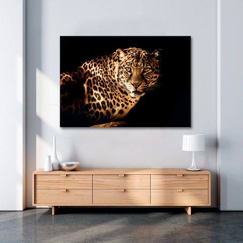 Curious Leopard Canvas Print - Planet Wall Art