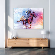 Watercolor Polo Canvas Print