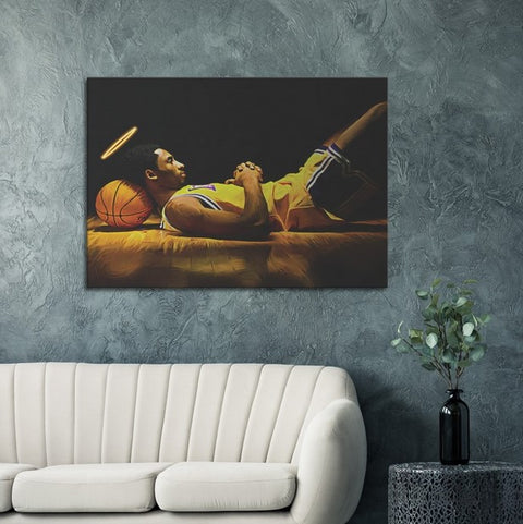 Angel Kobe Pop Art Canvas Print