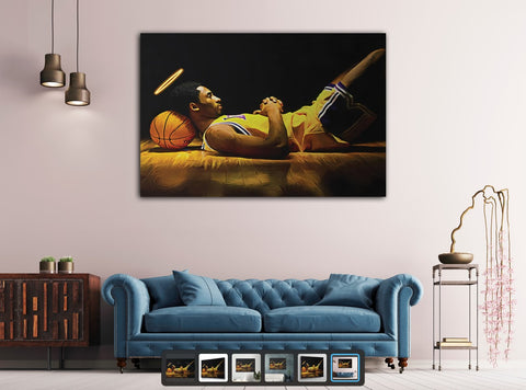 Angel Kobe Pop Art Canvas Print