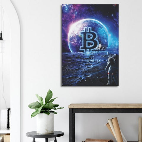 Bitcoin To The Moon Premium Matte Paper Poster