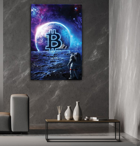 Bitcoin To The Moon Premium Matte Paper Poster