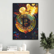 Holographic Bitcoin Premium Matte Paper Poster