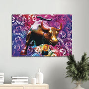 Bitcoin Bull Canvas Print - Planet Wall Art