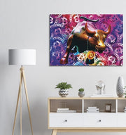 Bitcoin Bull Canvas Print - Planet Wall Art