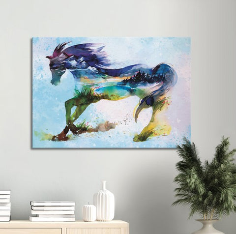 Mirage Horse Canvas Print - Planet Wall Art