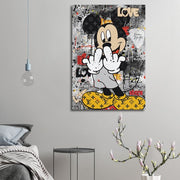 Mickey Punked Pop Art Canvas Print - Planet Wall Art