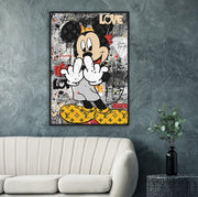 Mickey Punked Pop Art Framed Poster - Planet Wall Art