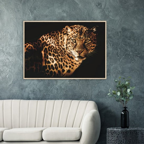 Curious Leopard Framed Poster - Planet Wall Art