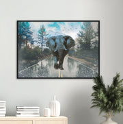 Mountain Elephant Framed Poster - Planet Wall Art