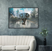 Mountain Elephant Framed Poster - Planet Wall Art