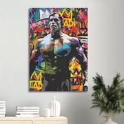 Graffiti Arnold Pop Art Canvas Print