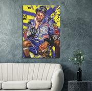 Graffiti Kobe Pop Art Canvas Print