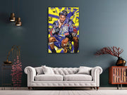 Graffiti Kobe Pop Art Canvas Print