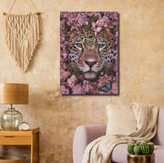 Blooming Leopard Canvas Print