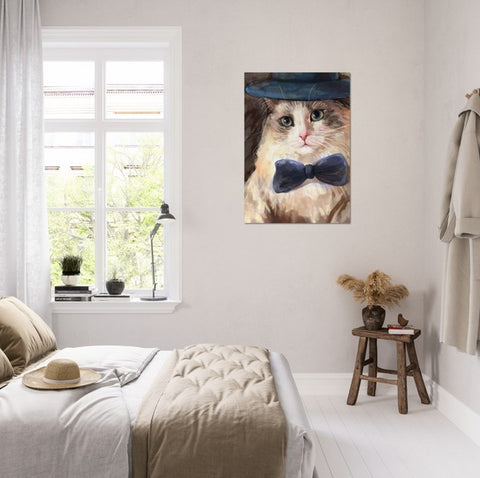 Bowtie Kitty Cat Premium Matte Paper Poster