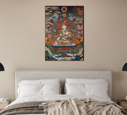 Radiant Buddha Tibetan Thangka Premium Matte Paper Poster