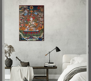 Radiant Buddha Tibetan Thangka Premium Matte Paper Poster