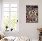 Ring of 6 Tibetan Thangka Premium Matte Paper Poster