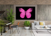 Pink Louis Moth Pop Art Framed Poster - Planet Wall Art