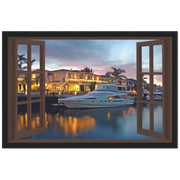 My Luxury Yacht Magic Windows Framed Poster - Planet Wall Art