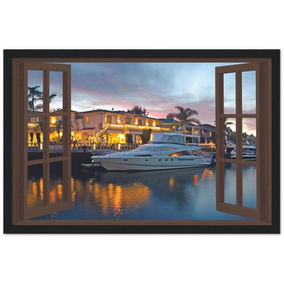 My Luxury Yacht Magic Windows Framed Poster - Planet Wall Art