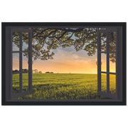 My Peaceful Prairie Magic Windows Framed Poster - Planet Wall Art