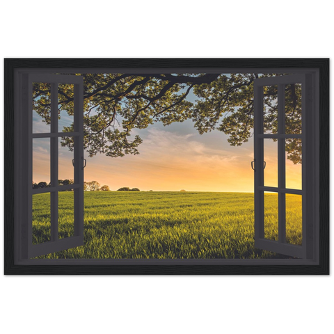 My Peaceful Prairie Magic Windows Framed Poster - Planet Wall Art