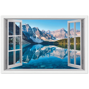 My Winter Alps Magic Windows Framed Poster - Planet Wall Art