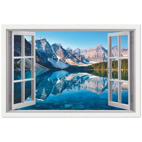 My Winter Alps Magic Windows Framed Poster - Planet Wall Art