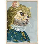 Elizabethan Cat Wooden Framed Poster