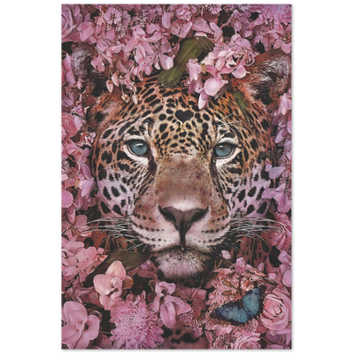 Blooming Leopard Premium Matte Paper Poster