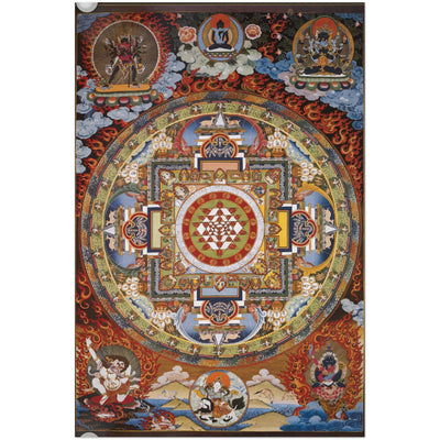 Ring of 6 Tibetan Thangka Premium Matte Paper Poster