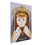 King Cat Canvas Print - Planet Wall Art