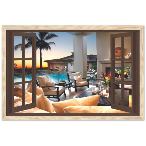 My Luxury Pool Magic Windows Framed Poster - Planet Wall Art