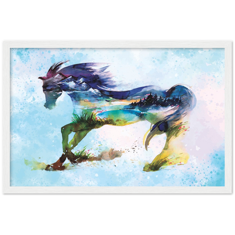 Mirage Horse Framed Poster - Planet Wall Art